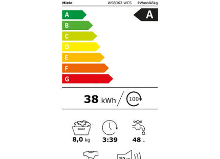 Miele wasmachine WSB 363 WCS PowerWash - 8 kg