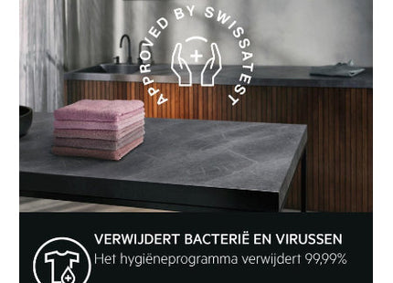 AEG was-droogcombinatie LWR73R842 EcoLine - NL/FR